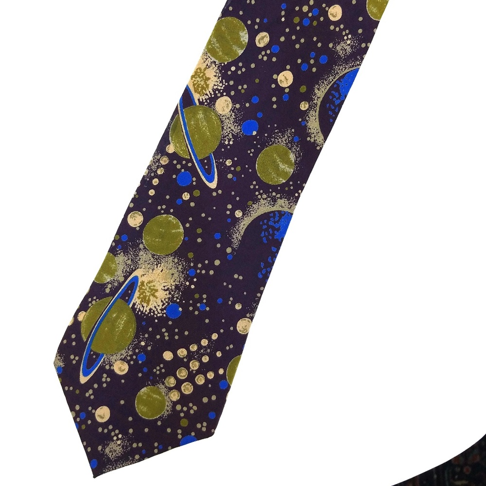 Space / Planets / Saturn / Cosmos 100% Silk Tie